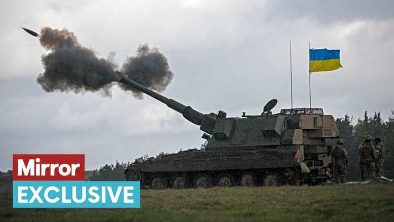 The 155m shells are fired from AS-90 self-propelled guns