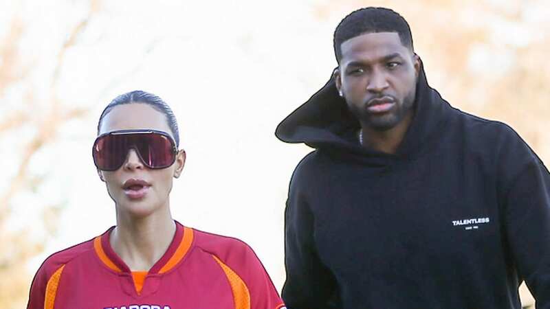 Kim Kardashian and Tristan Thompson were seen watching Drake together (Image: GC Images)
