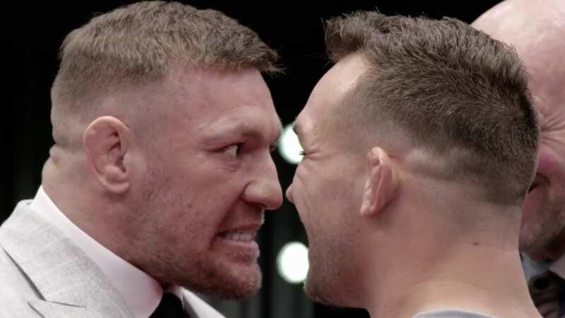 Conor McGregor and Michal Chandler faced off on The Ultimate Fighter finale (Image: ESPN)