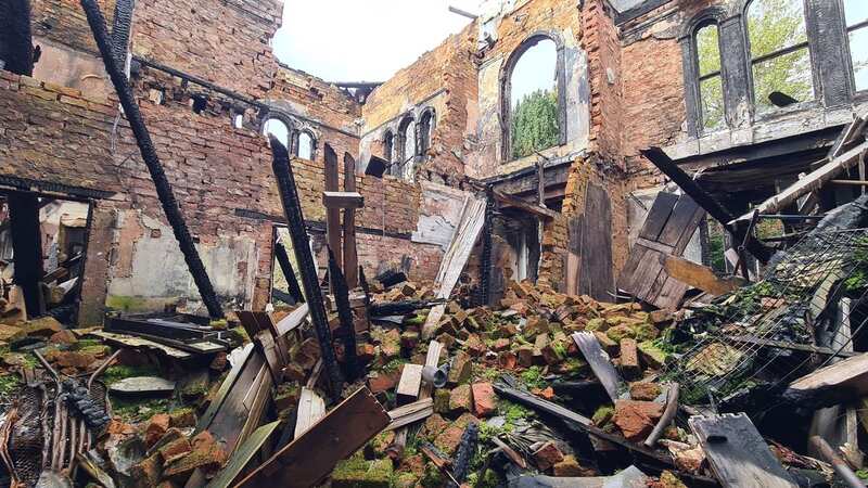 The rubble left behind after the fire in the family home (Image: mediadrumimages/BeardedReality)