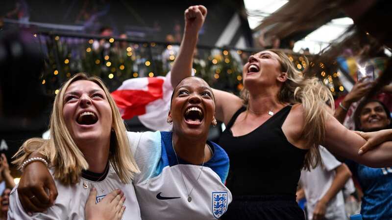 Celebrations at Boxpark Wembley (Image: AFP via Getty Images)