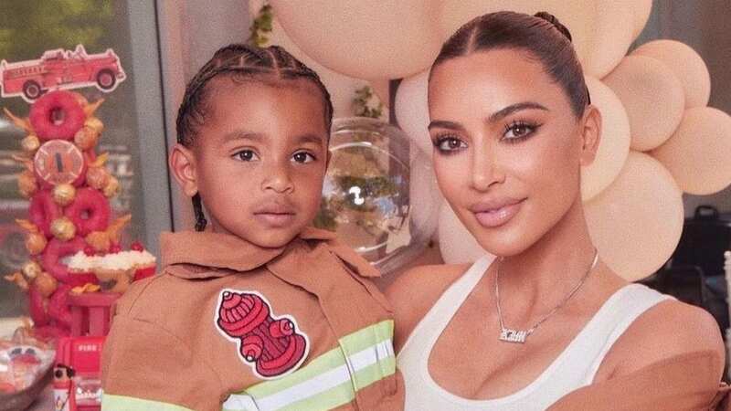 Kim Kardashian shared a picture of her son
