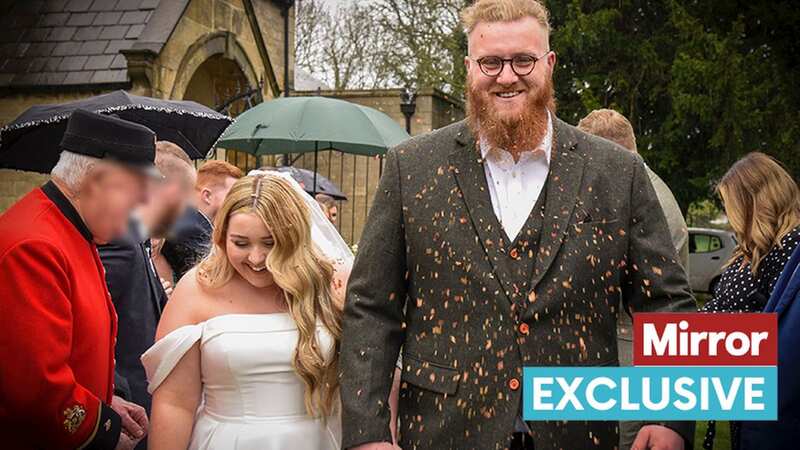 Newly weds Dan and Emily Salt who got married eight months into their relationship (Image: Kennedy News and Media)