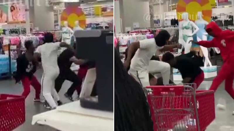 Grim video shows moment wild brawl breaks out at Target store