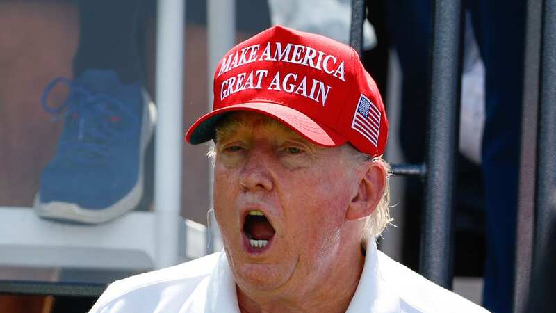 Trump plays golf in Bedminster (Image: Icon Sportswire via Getty Images)