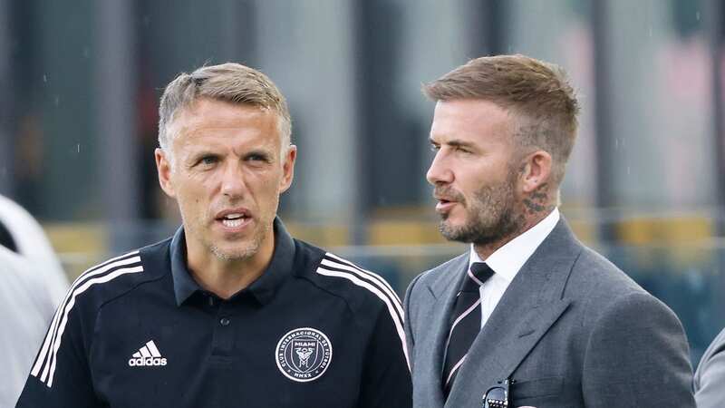 Phil Neville was sacked as Inter Miami boss by his close friend David Beckham (Image: Getty Images)