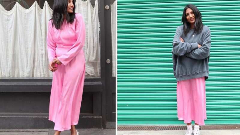 It can be easily dressed up or down as shown here!