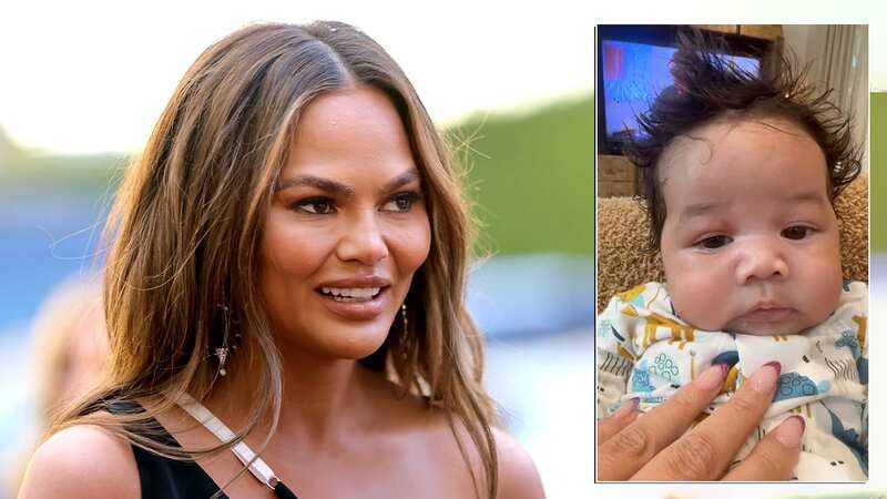 Chrissy Teigen shares sweet snap of her baby, 7 weeks, after brave topless snap