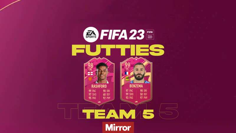 FIFA 23 Futties Team 5 revealed – with Marcus Rashford and Karim Benzema (Image: EA SPORTS)