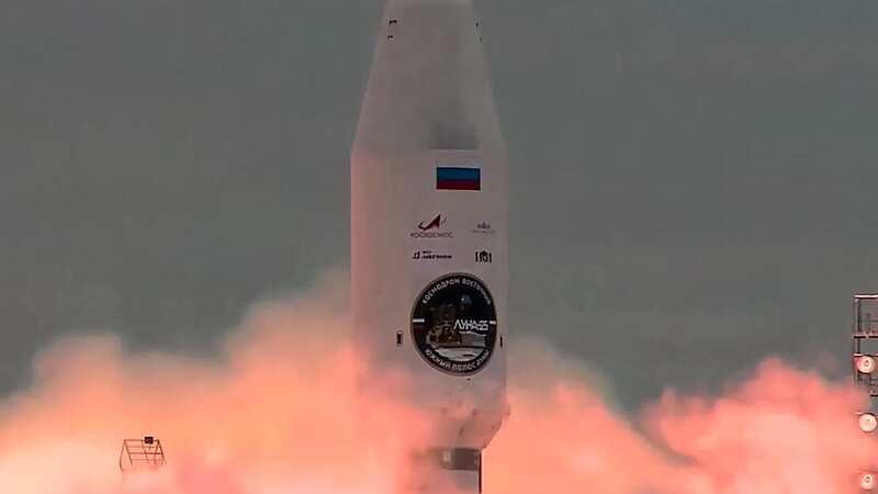 Luna-25 as it took off a few months ago (Image: Russian Space Agency Roscosmos/A)