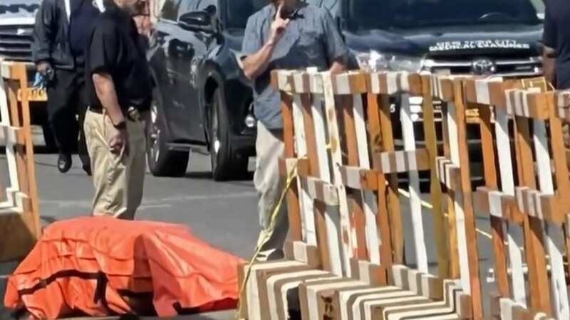 Body wrapped in rubbish bag found in shopping trolley in the Bronx (Image: CBS News)