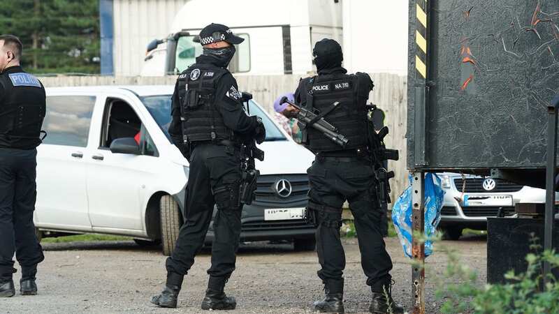 Armed police are at the scene at Derby Kabaddi grounds (Image: Ashley Kirk)