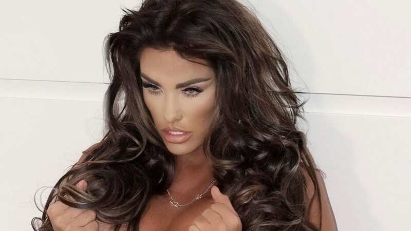 Katie Price leaves little to the imagination wearing tiny swimsuit for OnlyFans shoot (Image: BACKGRID)