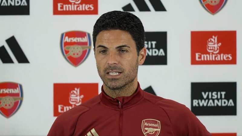 Mikel Arteta has spoken on competition between Aaron Ramsdale and David Raya (Image: Sky Sports)
