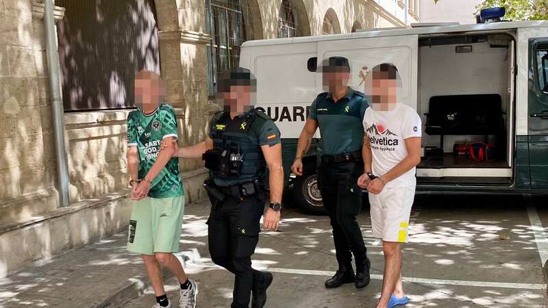 The first pics of the detained rape suspects from last week (Image: SOLARPIX.COM-G.Esteban)