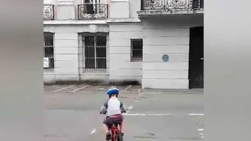 The little boy was riding his bike (Image: Devon Live)