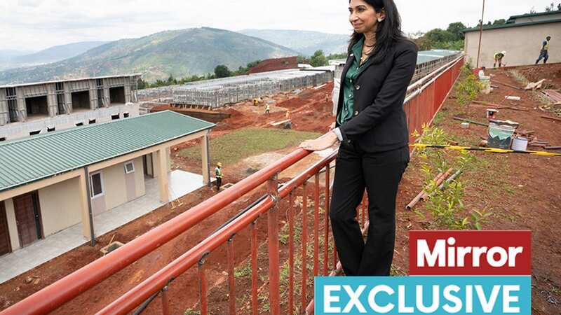 Home Secretary Suella Braverman on a PR trip to Rwandan capital Kigali in March (Image: PA)