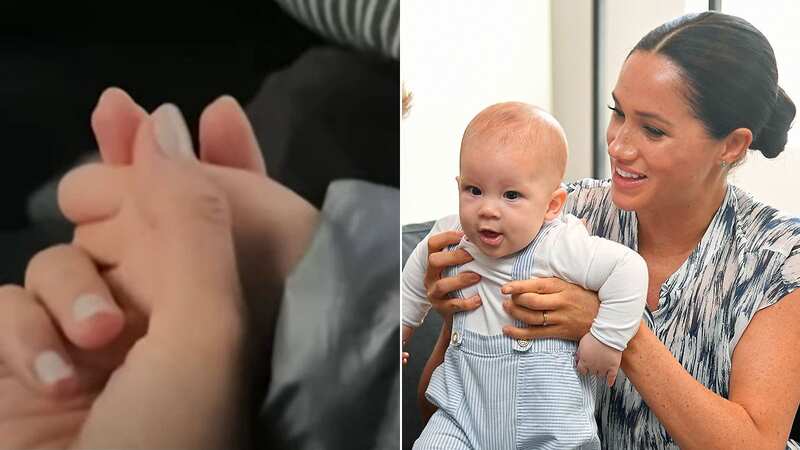 Meghan Markle spotted comforting baby Archie in adorable unearthed snap