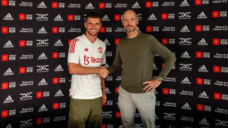 Mason Mount and Erik ten Hag (Image: Manchester United/Manchester United via Getty Images)
