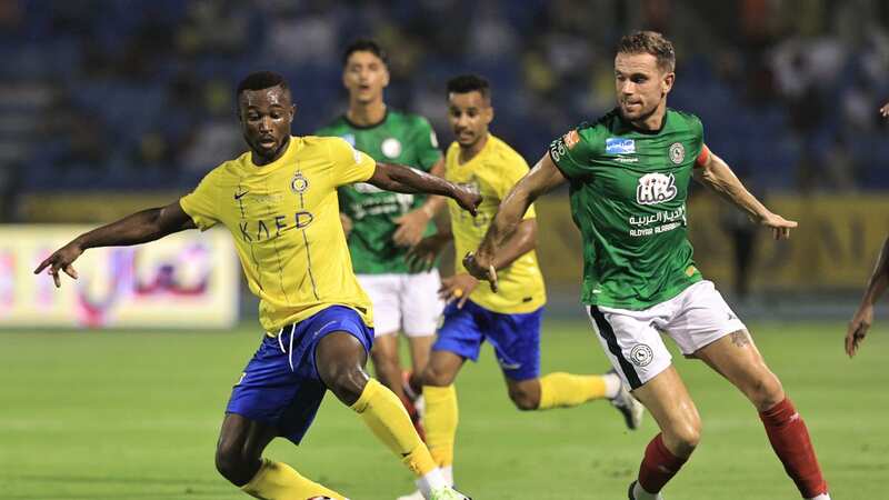 Jordan Henderson takes on Al Nassr in the Saudi Pro League (Image: Essa Doubisi/Getty)