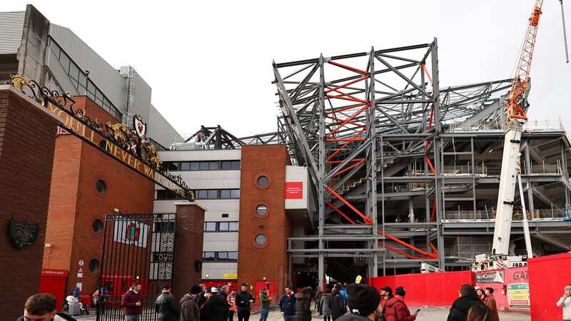 Work has been taking place on the Anfield Road Stand (Image: Robbie Jay Barratt/Getty Images)