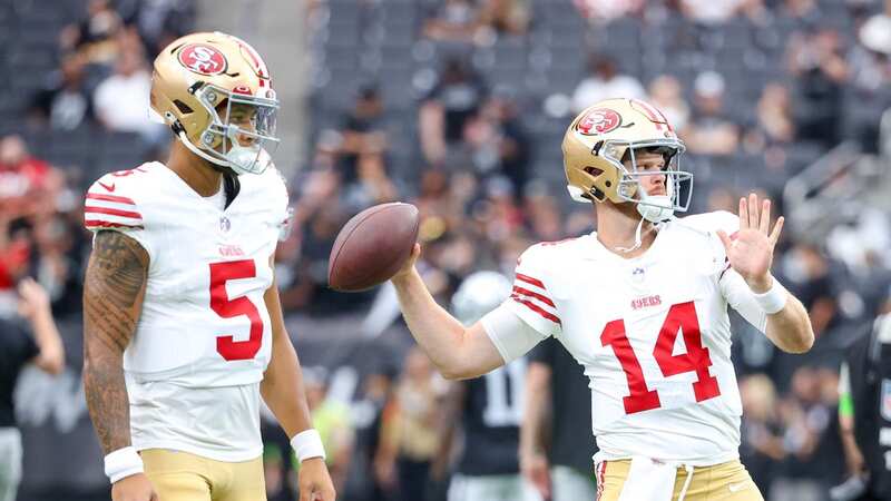 Trey Lance and Sam Darnold have been battling for the back-up quarterback spot