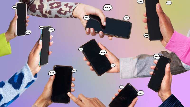 Nearly nine in ten Brits are part of a group chat - but six in ten find them hard to keep track of (Image: Getty Images)