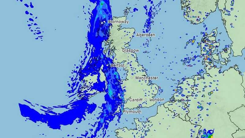 This Met Office weather map is for Saturday (Image: Met Office)