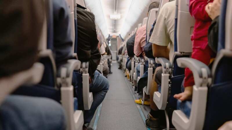 She is urging people against using their tray tables on a plane (stock photo) (Image: Getty Images)