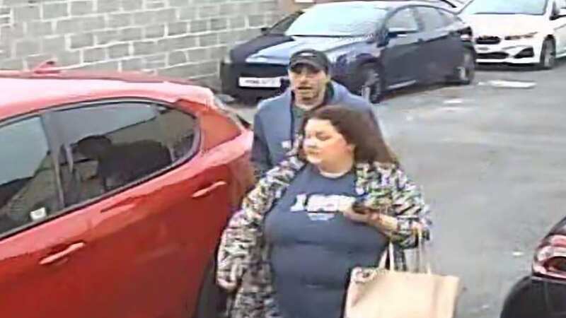 The couple made multiple trips between their room and the car, carrying heavy bags (Image: WALES NEWS SERVICE)
