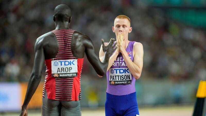 Pattison can hardly believe it as the electronic scoreboard confirms him as bronze medal winner (Image: AP)