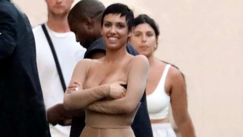 Kanye and his wife were spotted in Italy (Image: BACKGRID)