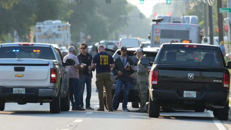 Police rushed to the scene after gunshots rang out at the shop in Jacksonville, Florida (Image: AP)