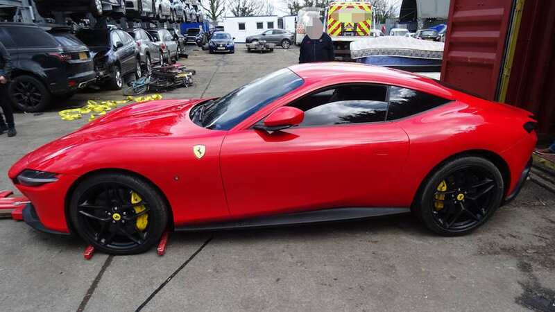 The stolen Ferrari belonged to a Premier League footballer (Image: PA)