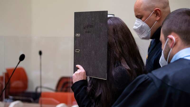 Defendant Jennifer Wenisch arrives in a courtroom for her trial in Munich (Image: AP)