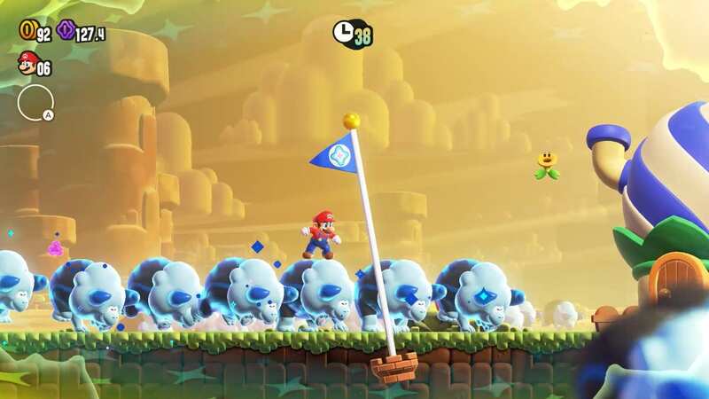 Super Mario Bros Wonder seems to be a trippy take on the plumber (Image: Nintendo)