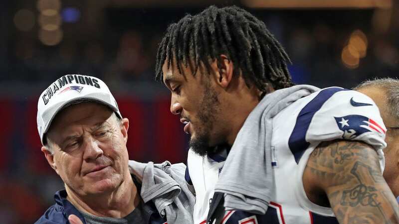 Patriots head coach Bill Belichick and defensive back Patrick Chung enjoyed a memorable run together. (Image: Jim Davis/The Boston Globe via Getty Images)