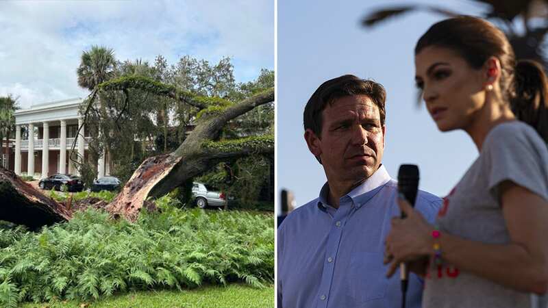 A 100-year-old oak tree has fallen on the governor of Florida