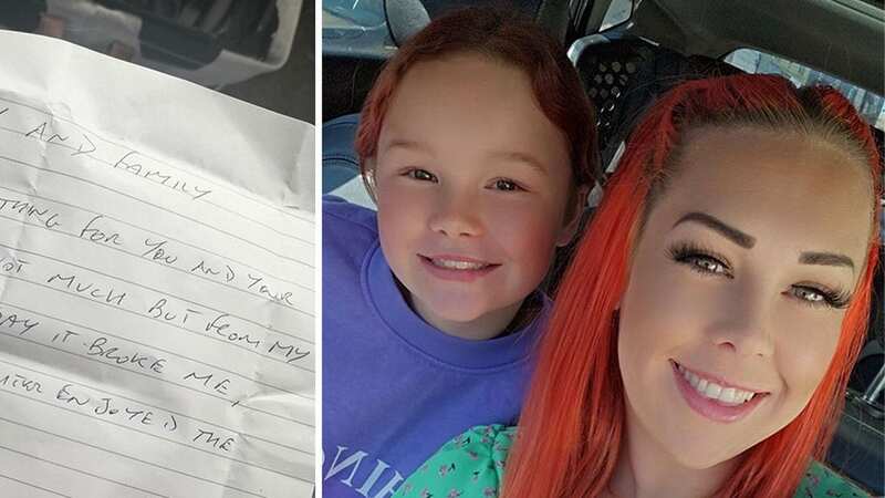 The selfless gesture reduced the struggling mum to tears (Image: Kennedy News and Media)