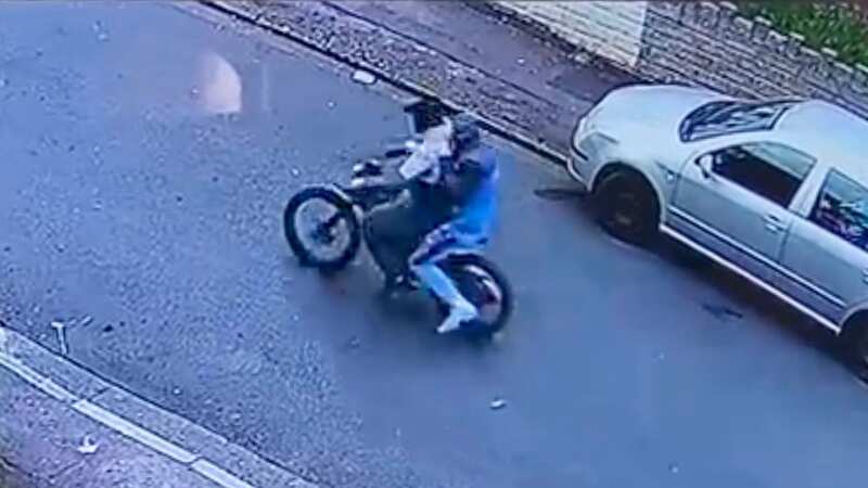 Kyrees Sullivan and Harvey Evans on the e-bike shortly before the fatal crash (Image: WALES NEWS SERVICE)