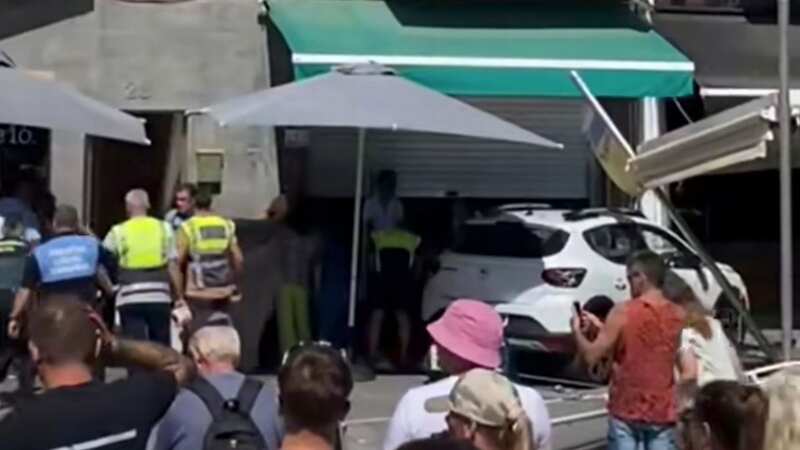 Four-month-old baby among 8 injured after tourist ploughs car into restaurant