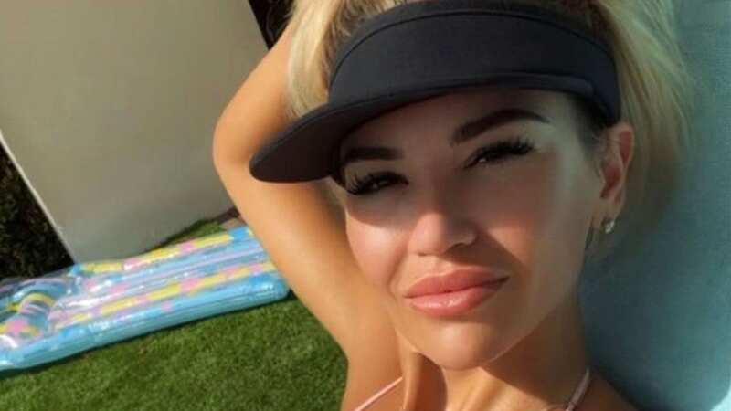 Christine McGuinness poses in tiny bikini as she