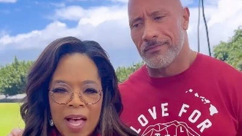 Oprah and The Rock set up fundraiser (Image: oprah/Instagram)