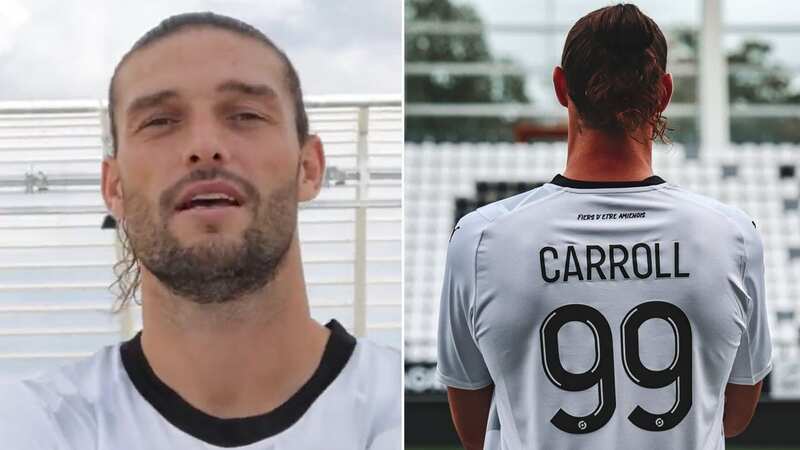Andy Carroll has joined Amiens (Image: Twitter/@AmiensSC)