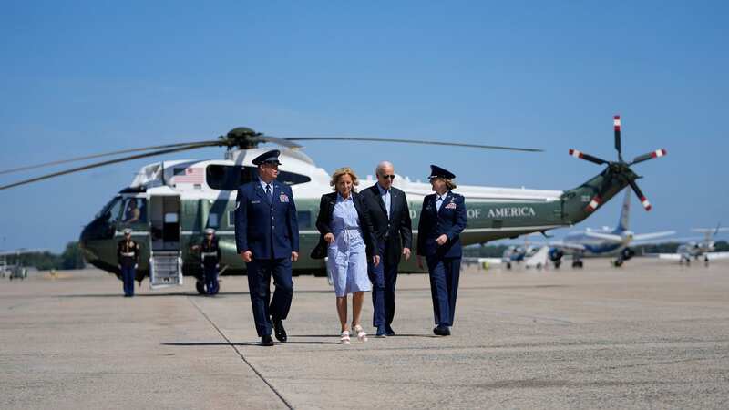 President Joe Biden arrives in Florida (Image: AP)