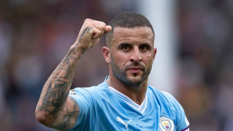 Kyle Walker of Manchester City celebrates with his side perfect so far this season (Image: 2023 Visionhaus)