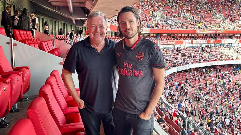 Piers Morgan enjoys wholesome Sunday at Arsenal match with son Spencer