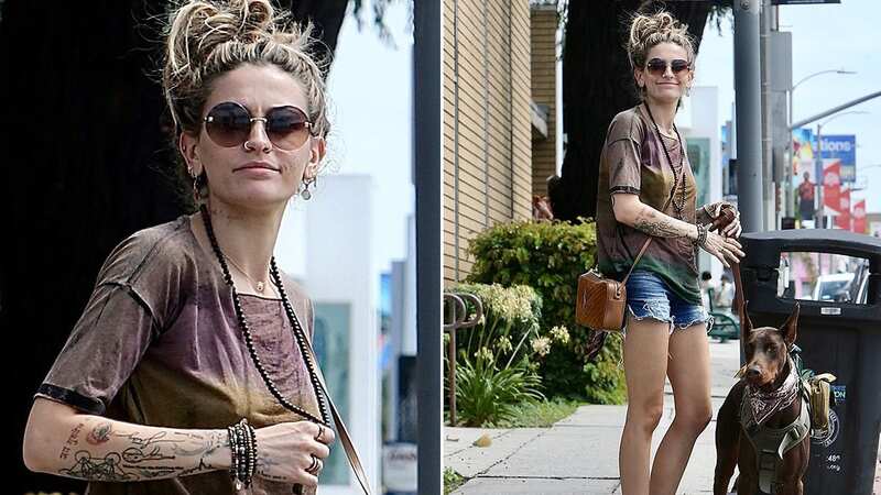 Singer Paris Jackson was spotted going on a walk with her dog in West Hollywood following an alarming home invasion