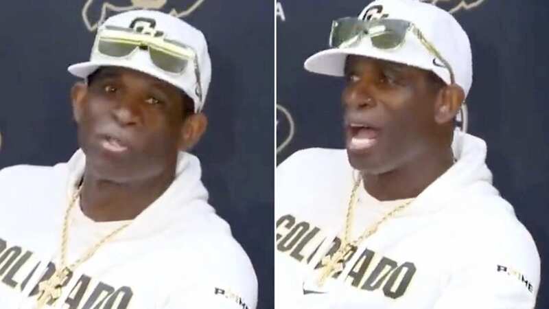 Deion Sanders could not help himself but call out the naysayers during his press conference