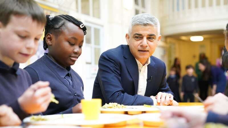 Mayor of London Sadiq Khan has announced an emergency scheme to fund free school meals in primary schools (Image: PA)